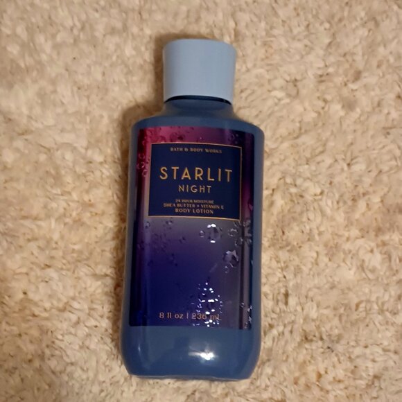 NEW ~ Bath & Body Works Starlit Night Body Lotion, Shea Butter & Vitamin E - Picture 2 of 7